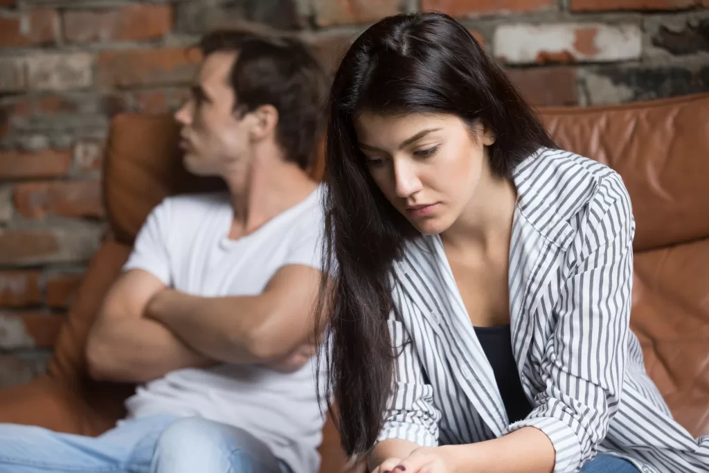 pursue and withdraw couple. Seeking connection and seeking safety